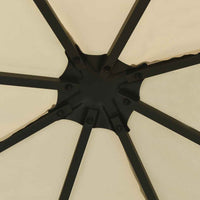 vidaXL Gazebo com cordões de luzes LED 3x3 m cor creme