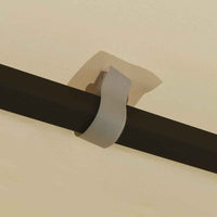 vidaXL Gazebo com cordões de luzes LED 3x3 m cor creme