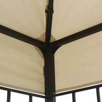 vidaXL Gazebo com cordões de luzes LED 3x3 m cor creme