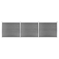 vidaXL Painel de cerca 180x146 cm WPC castanho