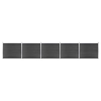 vidaXL Painel de cerca 180x146 cm WPC castanho