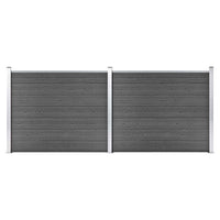 vidaXL Painel de cerca 180x146 cm WPC castanho