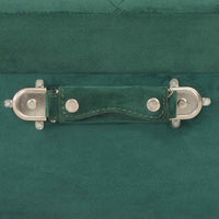 vidaXL Banco de arrumação 40 cm veludo verde