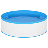 vidaXL Piscina Splasher c/ skimmer suspenso e bomba 350x90cm branco