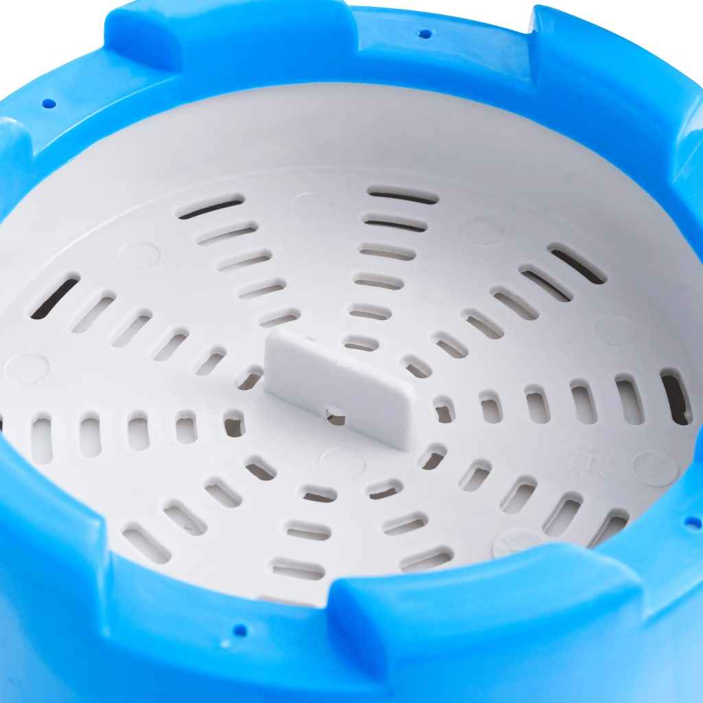 vidaXL Piscina Splasher c/ skimmer suspenso e bomba 350x90cm branco