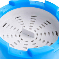 vidaXL Piscina Splasher c/ skimmer suspenso e bomba 350x90cm branco