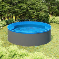 vidaXL Piscina Splasher c/ skimmer suspenso e bomba 350x90cm branco