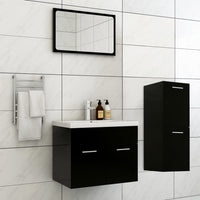vidaXL Conjunto de móveis de casa de banho contraplacado branco