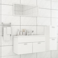 vidaXL Conjunto de móveis de casa de banho contraplacado branco