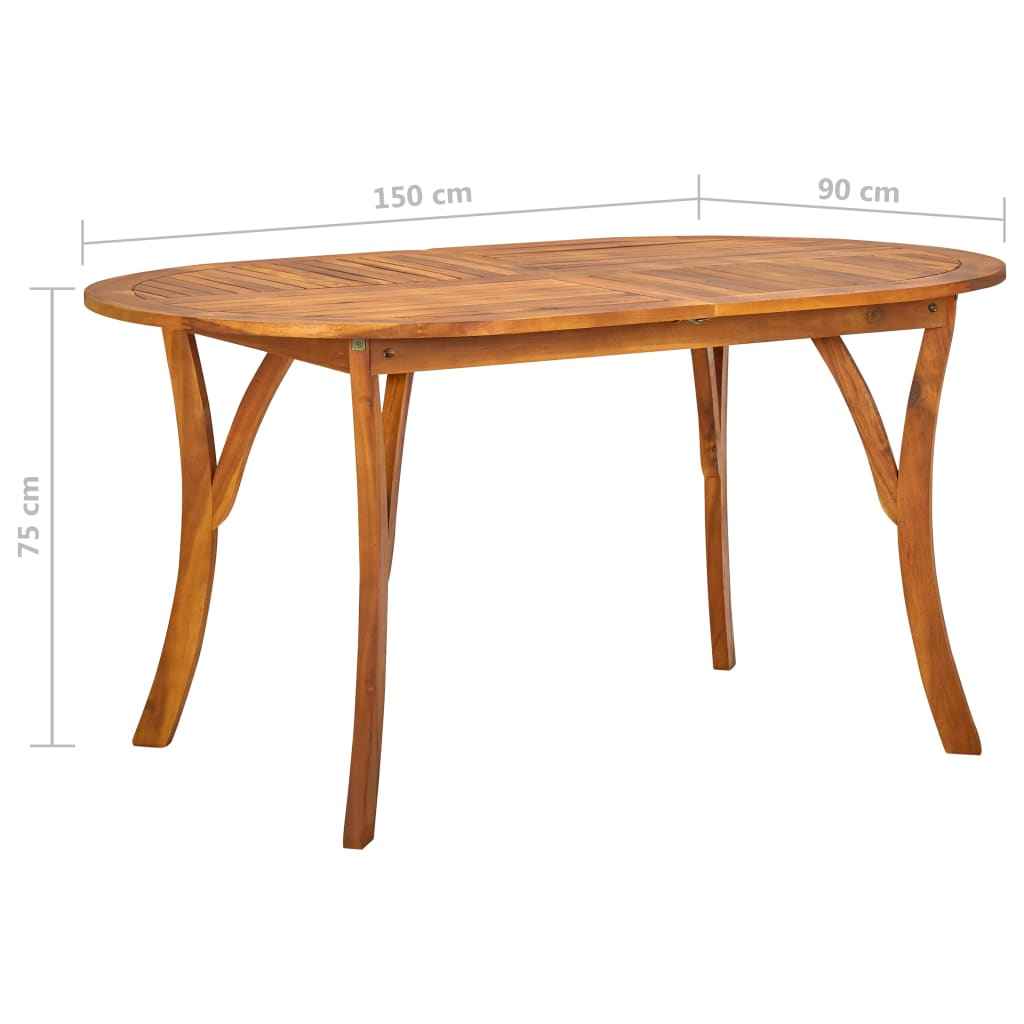 vidaXL 5 pcs conjunto de jantar para jardim preto