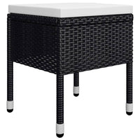 vidaXL 9 pcs conjunto de jantar para jardim preto