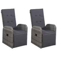 vidaXL 5 pcs conjunto de jantar para jardim cinzento