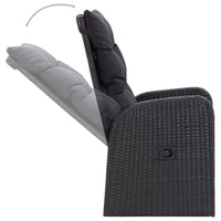 vidaXL 5 pcs conjunto de jantar para jardim preto