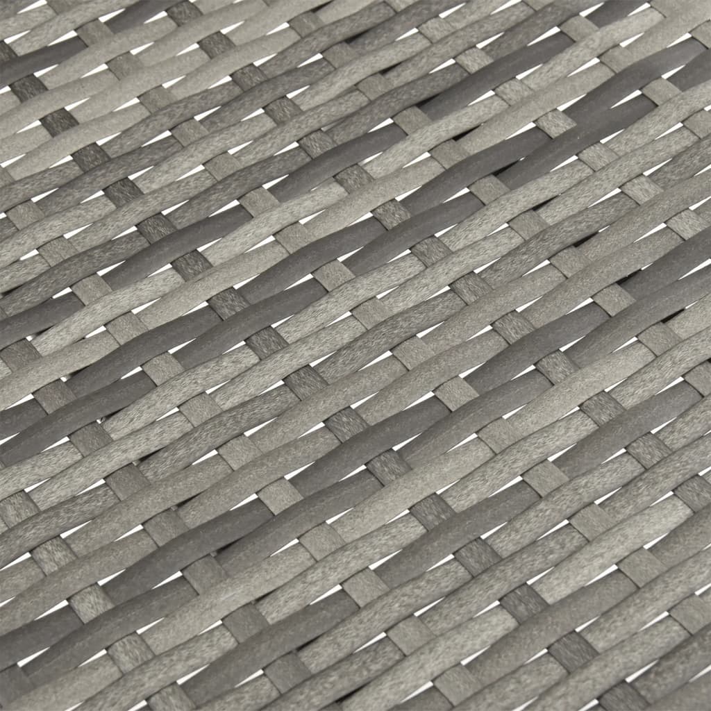 vidaXL 3 pcs conjunto de jantar para jardim cinzento