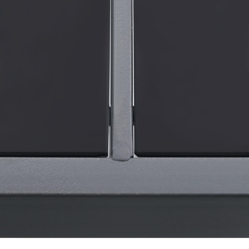 vidaXL 7 pcs conjunto de jantar para exterior aço antracite