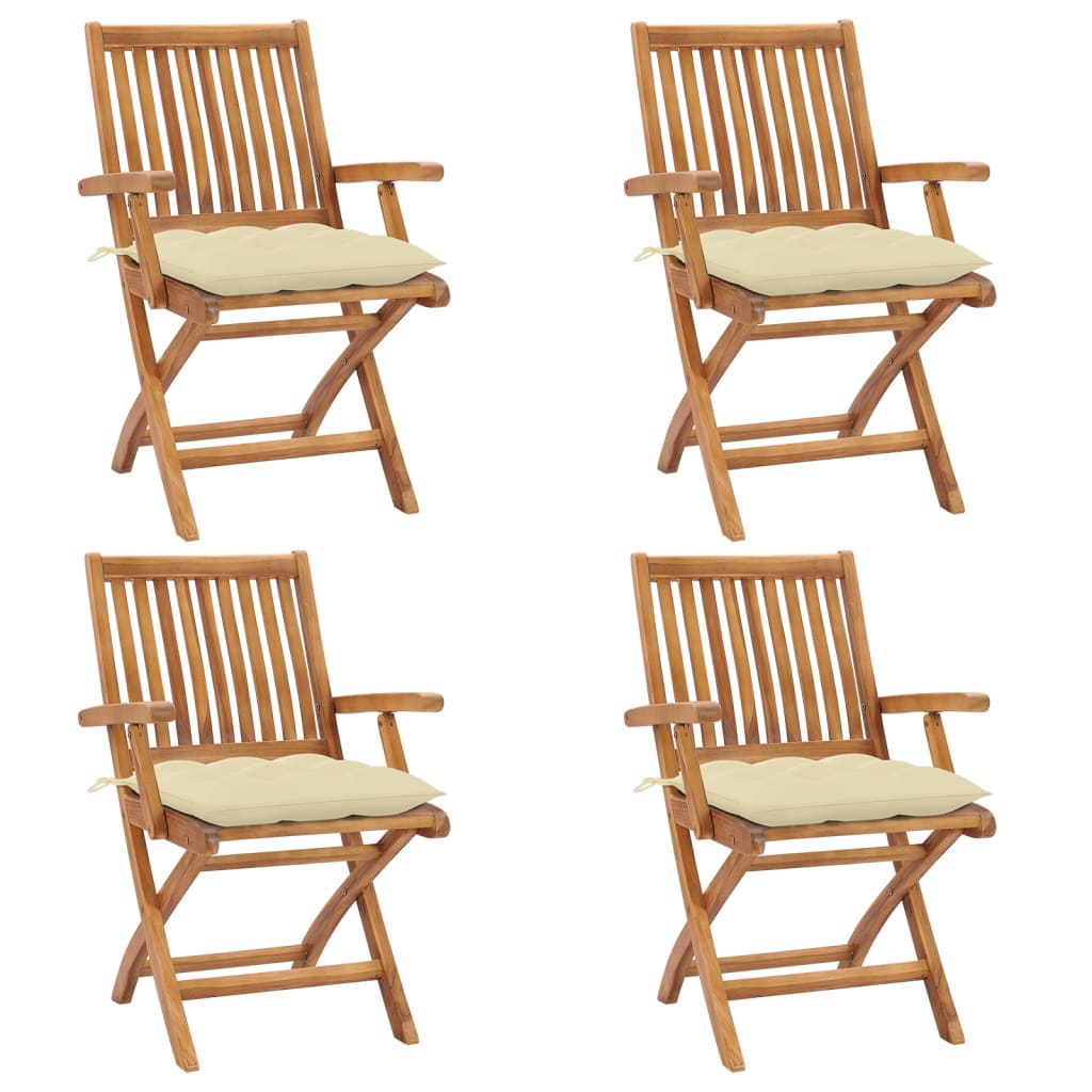 vidaXL Cadeiras de jardim c/ almofadões antracite 2 pcs teca maciça