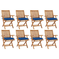 vidaXL Cadeiras de jardim c/ almofadões antracite 2 pcs teca maciça