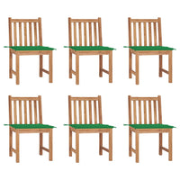vidaXL Cadeiras de jardim c/ almofadões 2 pcs teca maciça