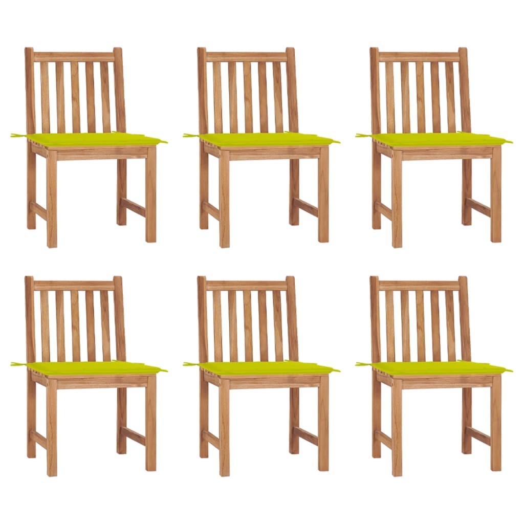 vidaXL Cadeiras de jardim c/ almofadões 2 pcs teca maciça