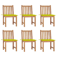 vidaXL Cadeiras de jardim c/ almofadões 2 pcs teca maciça