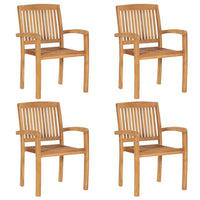 vidaXL 5 pcs conjunto de jantar para jardim madeira de teca maciça