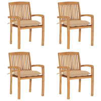 vidaXL Cadeiras de jardim c/ almofadões antracite 2 pcs teca maciça