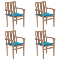 vidaXL Cadeiras de jardim c/ almofadões antracite 2 pcs teca maciça