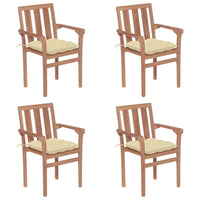 vidaXL Cadeiras de jardim c/ almofadões antracite 2 pcs teca maciça