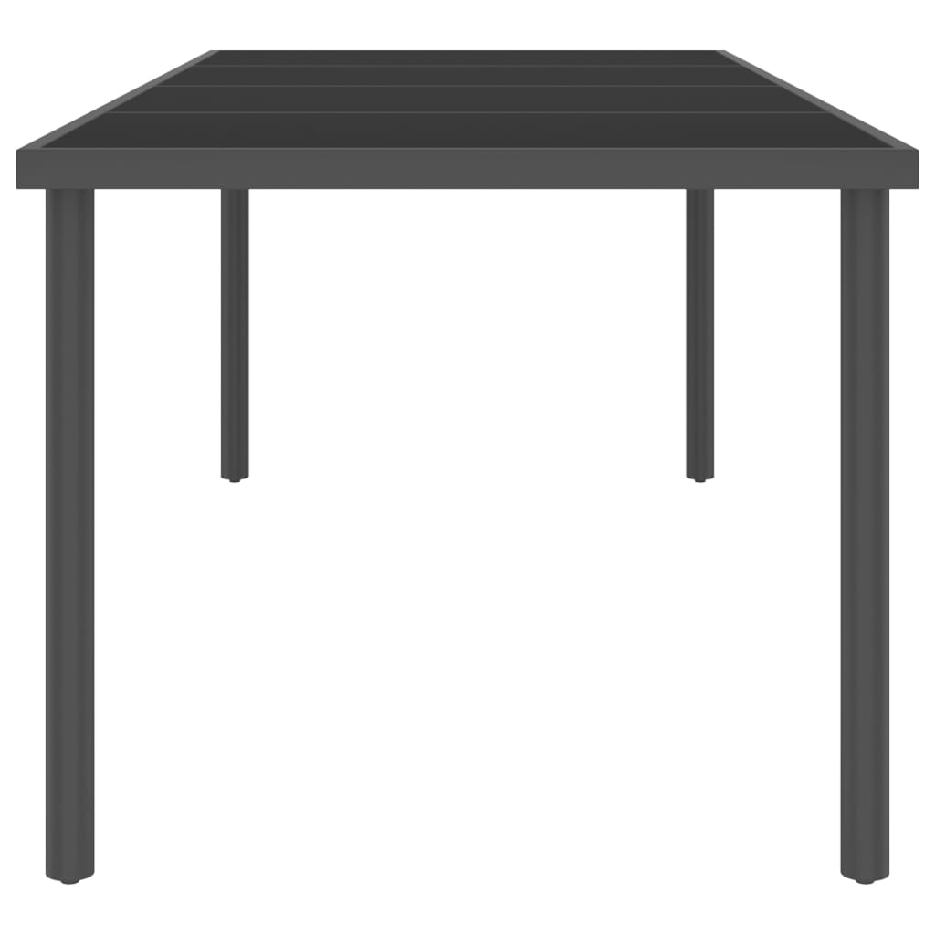 vidaXL 11 pcs conjunto de jantar para exterior aço