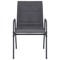 vidaXL 11 pcs conjunto de jantar para exterior aço