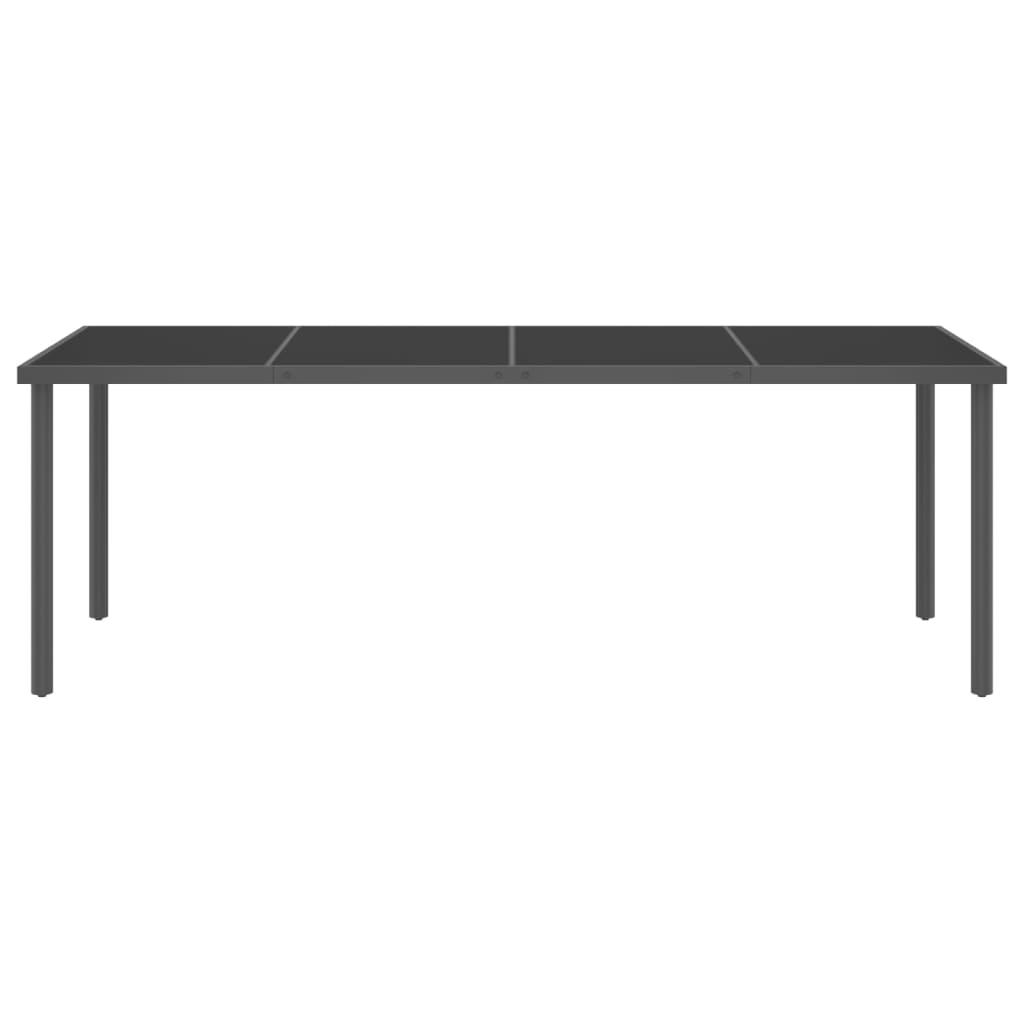 vidaXL 11 pcs conjunto de jantar para exterior aço