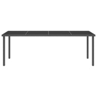 vidaXL 11 pcs conjunto de jantar para exterior aço