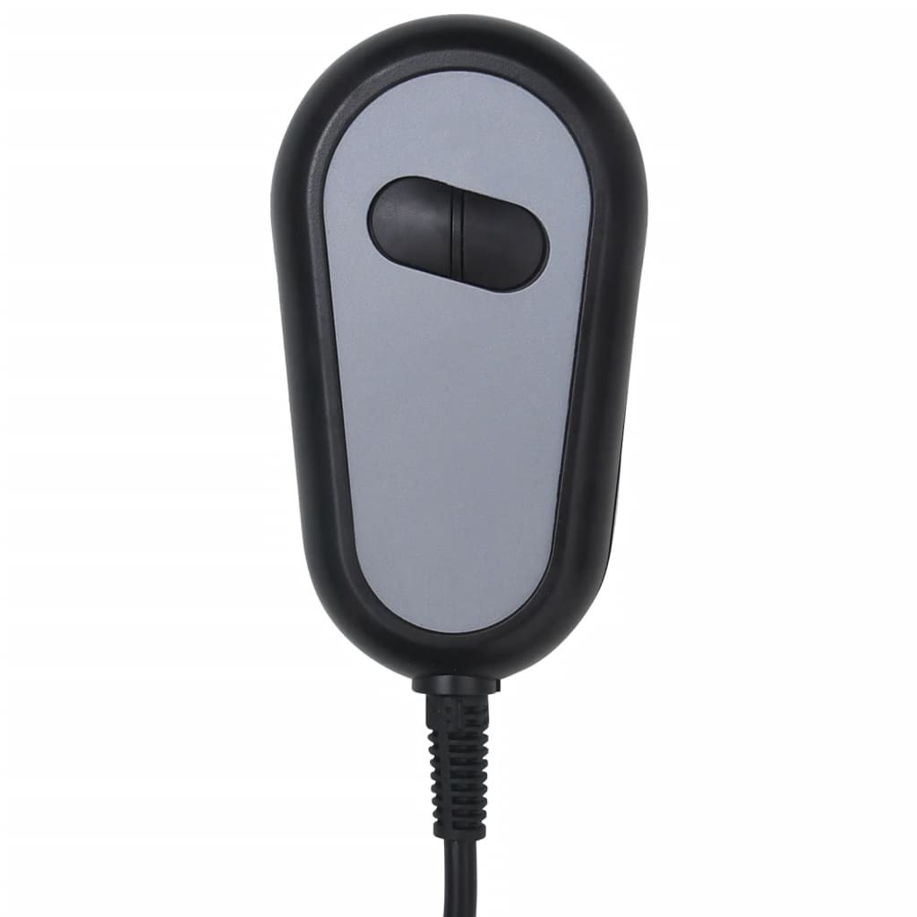 vidaXL Poltrona de massagens elétrica tecido cinzento-claro