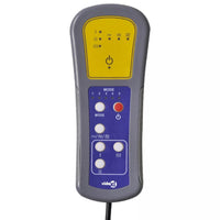 vidaXL Poltrona de massagens elétrica tecido cinzento-claro
