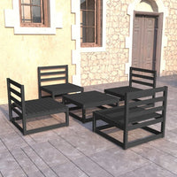 vidaXL 5 pcs conjunto lounge de jardim pinho maciço