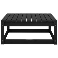 vidaXL 9 pcs conjunto lounge de jardim pinho maciço preto