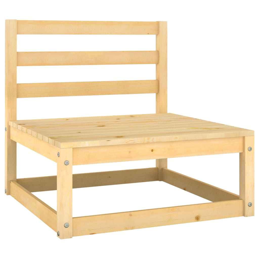 vidaXL 8 pcs conjunto lounge de jardim pinho maciço