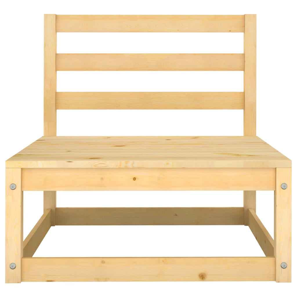 vidaXL 8 pcs conjunto lounge de jardim pinho maciço