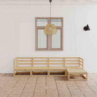 vidaXL 5 pcs conjunto lounge de jardim pinho maciço