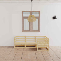 vidaXL 4 pcs conjunto lounge de jardim pinho maciço