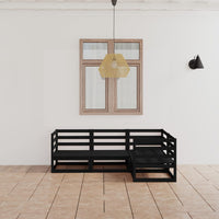 vidaXL 4 pcs conjunto lounge de jardim pinho maciço