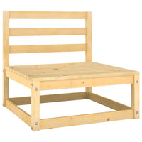 vidaXL 5 pcs conjunto lounge de jardim pinho maciço