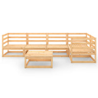 vidaXL 6 pcs conjunto lounge de jardim pinho maciço