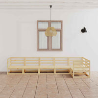 vidaXL 6 pcs conjunto lounge de jardim pinho maciço