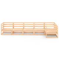 vidaXL 6 pcs conjunto lounge de jardim pinho maciço