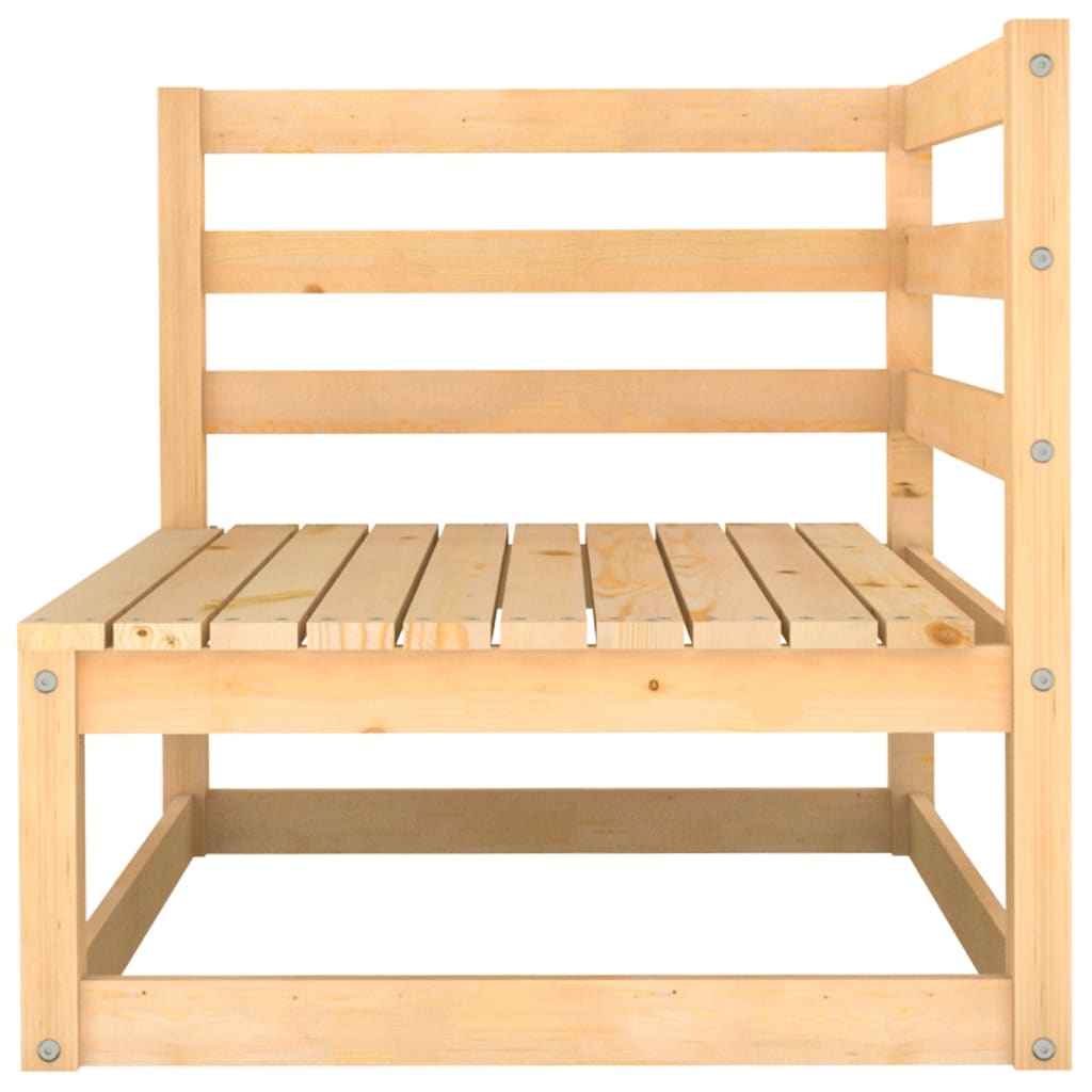 vidaXL 7 pcs conjunto lounge de jardim pinho maciço