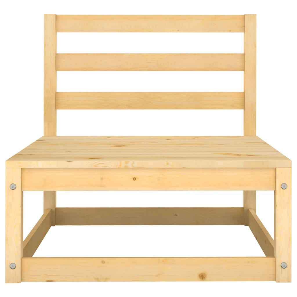 vidaXL 7 pcs conjunto lounge de jardim pinho maciço