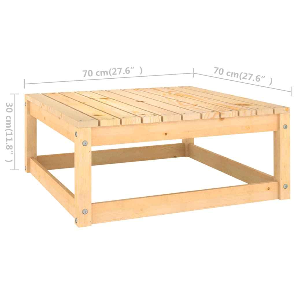 vidaXL 8 pcs conjunto lounge de jardim pinho maciço