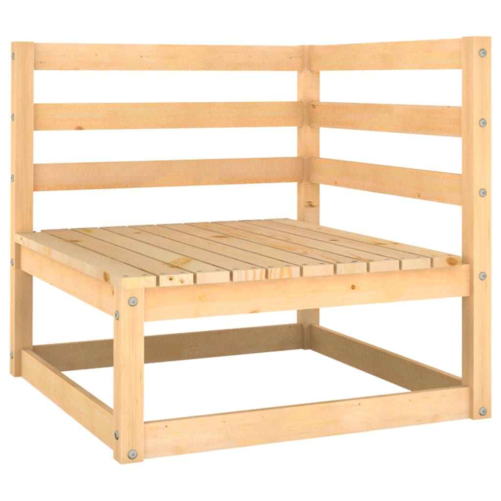 vidaXL 8 pcs conjunto lounge de jardim pinho maciço
