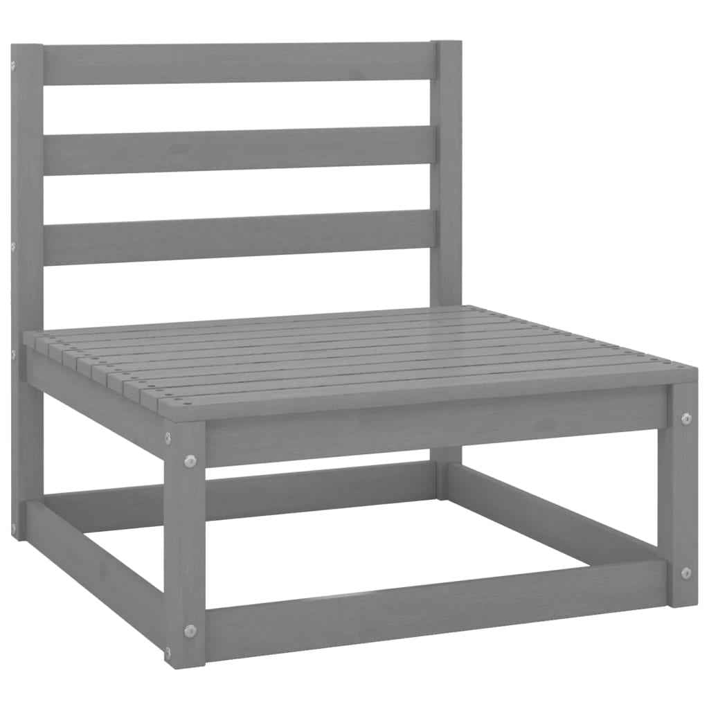 vidaXL 8 pcs conjunto lounge de jardim pinho maciço
